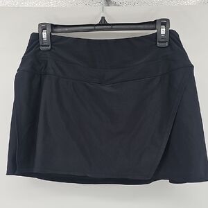 BPassionit Black Athletic Skort with Colorful Watercolor Under-Shorts Butterfly